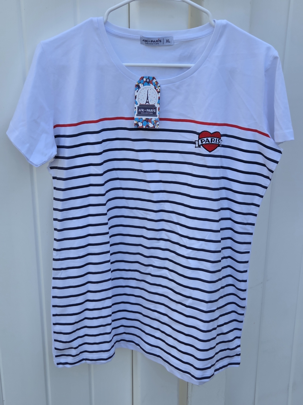 Air De Paris Breton striped short-sleeve crew neck t-shirt